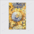 Aesthetic sunflower boho rug