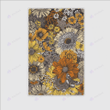 Boho vintage flower rug