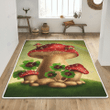 Fairy vintage mushroom rug