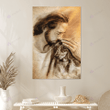 Jesus with Dachshund vintage poster