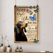 Dachshund butterfly poster