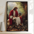 Jesus and Dachshund forest poster
