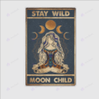 Stay wild moon child hippie rug