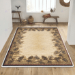 Pine vintage rustic print rug