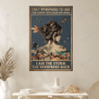 Dragonfly hippie girl poster