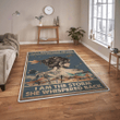Hippie girl storm dragonfly rug