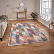 Abstract geometric rectangular segments rug
