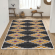 Embroidered bohemian ornament pattern rug