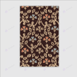 Abstract flower seamless print rug