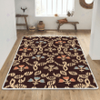 Abstract flower seamless print rug