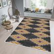 Embroidered bohemian ornament pattern rug