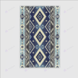 Ethnic tribal decorative folk aztec abstract print rug