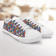 Cute colorful cats low top sneakers
