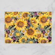 Sunflower watercolor art print doormat