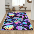Galaxy psychedelic mushroom print rug