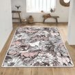 Horse silver flower rug