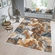 Horse watercolor rug