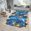 Sea turtle ocean ground breaking area rug