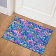 Mushroom abstract purple doormat