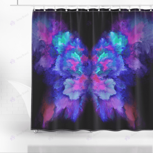 Butterfly abstract shower curtain