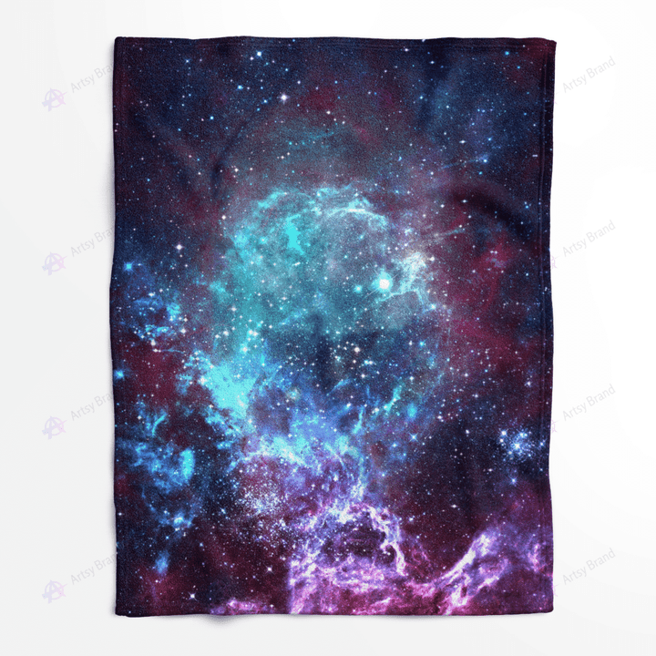 Starfield galaxy universe fleece blanket
