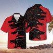 Dangerous Black Wolf Hawaiian Shirt Mens Themed Wolf Button Up Shirt