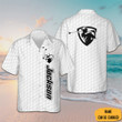 Custom Golf Texture With Logo Hawaiian Shirt Best Button Up Shirt Best Gifts For Golf Lovers
