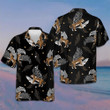 Tiger With Palm Leaves Hawaiian Shirt Button Up Vacation Shirts Presents For Husband