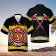 Courage And Honor Fire Dept Badge Firefighter Hawaiian Shirt Honor Fireman Gift Ideas