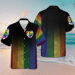 Love Is Love Vintage LGBT Flag Hawaiian Shirt Vacation Shirts Button Up Gifts For Gays