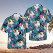 Guinea Pig Tropical Pattern Hawaiian Shirt Flower Tropical Print Gifts Guinea Pig Lovers