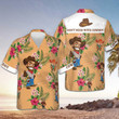 Don't Mess With Cowboy Hawaiian Shirt Tropical Print Cowboy Western Aloha Shirts