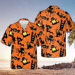 Monster Silhouette Bigfoot Halloween Hawaiian Shirt Pumpkin Funny Halloween Apparel
