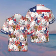 Texas Longhorn Bluebonnet And Armadillo Hawaiian Shirt Don't Mess With Texas Button Up Men's