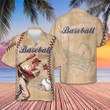 Baseball National League Hawaiian Shirt Baseball Lover Vintage Button Up Shirt Summer Gifts