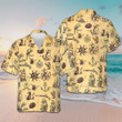 Pirate Pattern Hawaiian Shirt Button Up Summer Shirts For Men Gifts For Nephew