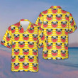Pug Eat Watermelon Yellow Hawaiian Shirt Cute Summer Shirts Gifts For Pug Lovers