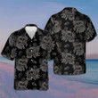 Gothic Skull With Butterfly Hawaiian Shirt Mens Summer Button Down Shirts Gifts For Dad
