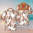 Personalized Peace Love Basset Hound Hawaiian Shirt Dog Lover Men's Summer Shirts Sale