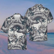 Traditional Floral Fish Hawaiian Shirt Button Up Beach Shirts Mens Gift Ideas