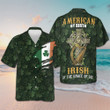 American by birth Irish By The Grace Of God Hawaiian Shirt Shamrock Button Down Shirt For Irish