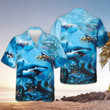 Dangerous Shark In The Sea Hawaiian Shirt Mens Shark Aloha Shirt Clothing