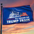 Trump Flag 2024 All Board The Trump Train Ultra Maga Flag President Campaign Merch