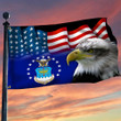 Bald Eagle US Air Force American Flag Proud USAF Patriotic Flags For Sale