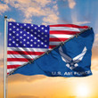 United States Air Force Flag American Flag Airforce Logo July 4th Decorations