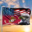 Bald Eagle United States Marine Corps American Flag Proud USMC Patriotic Flags For Sale