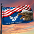 Bald Eagle Air Force Flag USAF Emblem American Flag Fourth Of July Decoration Ideas