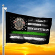 Army Veteran Flag Thin Green Line U.S Army Logo Military Flag Patriotic Decor