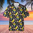 Tuba Hawaiian Shirt Black Background Tuba Lover Tuba Player Aloha Summer Shirt for Men Women