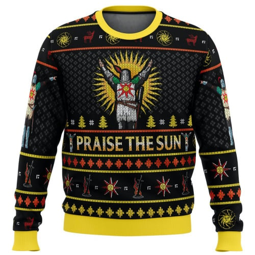 Ugly Christmas Sweater, Christmas Sweater, Praise the Sun, Dark Souls Sweater, Dark Souls Cosplay, Kids Sweatshirt, Christmas Gifts